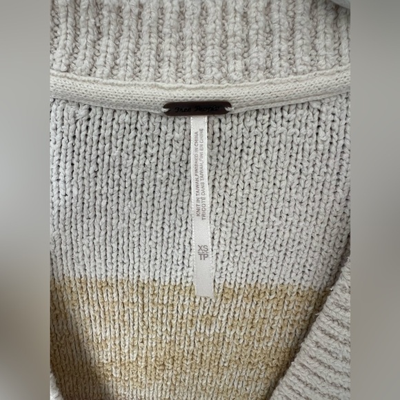 Free People Oversized Women's Southport Beach Cardigan Grains Sweater XS - Picture 8 of 16